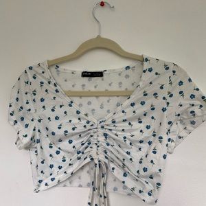 Cropped shirt, size small